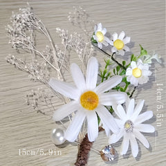 Flower Brooch Wedding Brooch Ornament Groomsmen Corsage
