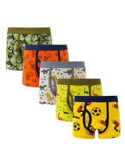 Boys' Pattern Boxer Briefs 5 Pack