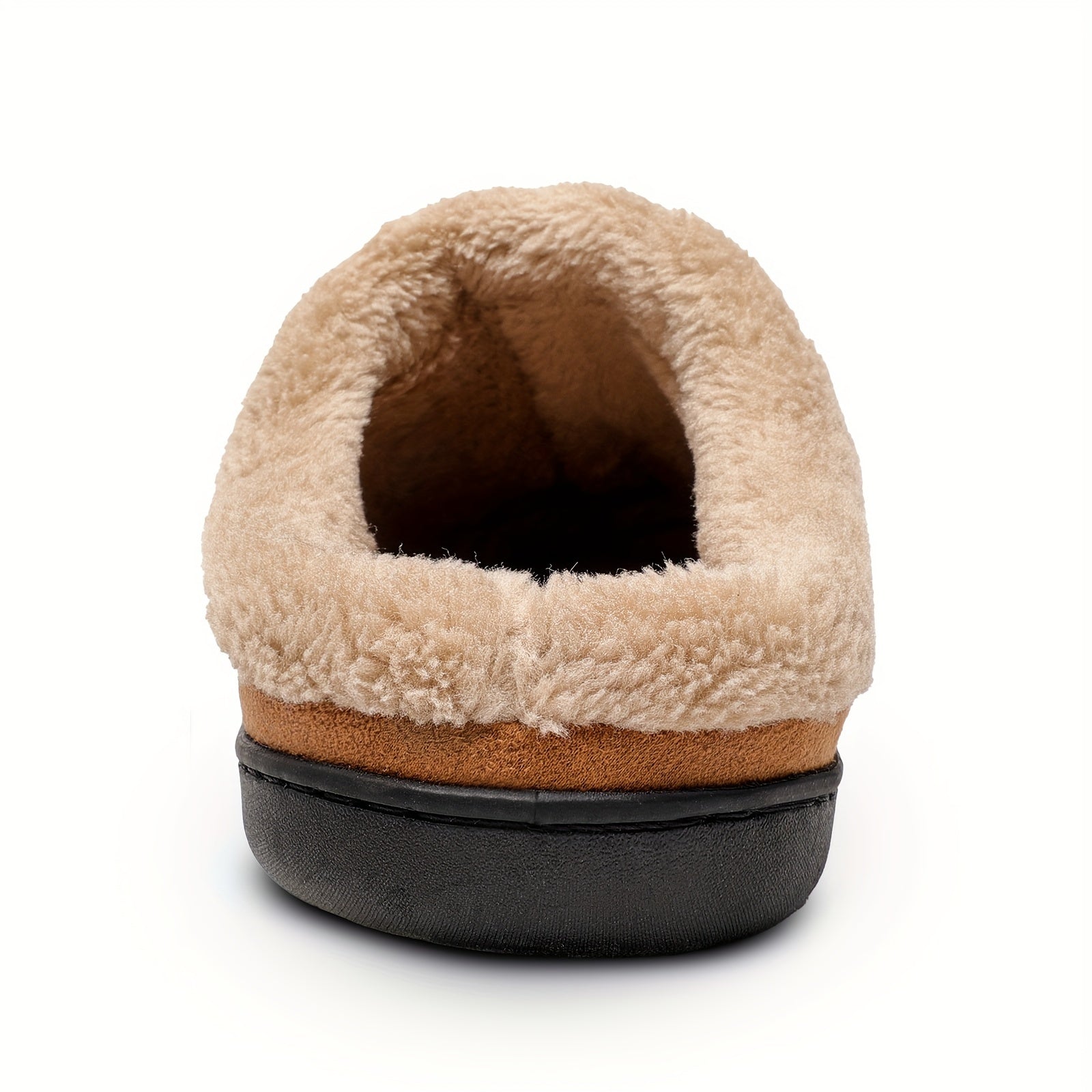 Cozy Plush Mule House Slippers Anti-skid Indoor Shoes for Men