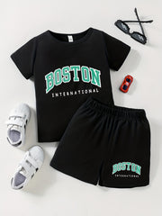 Boys Houston Expedition Casual Set: T shirt & Shorts