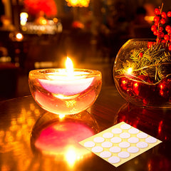 100pcs Candle Wick Stickers Heat Resistance Double Sided Stickers