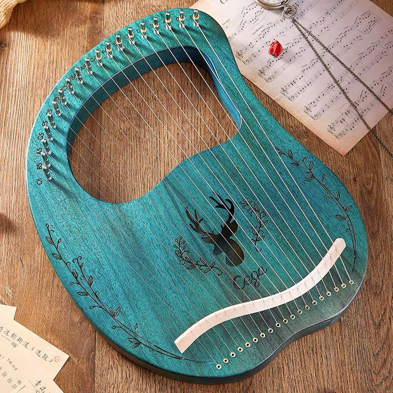 16 19 String Harp Lyre Small Portable Musical Instrument Easy To Learn