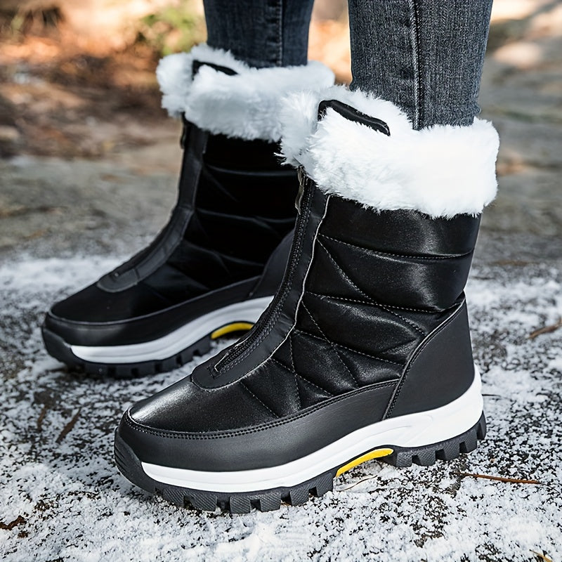 Women's Snow Boots High Top Waterproof Winter Shoes