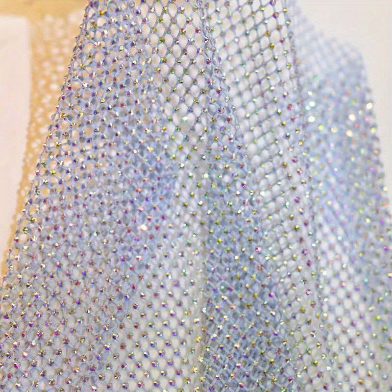 1pc Shine Stretch Fabric DIY Clothes AB Drill Cloth