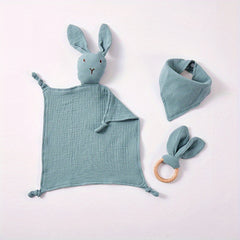 3pcs Green Rabbit Comfort Towels for Infant and Toddler