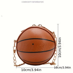 Mini Basketball Handbag for Travel Beach Holiday