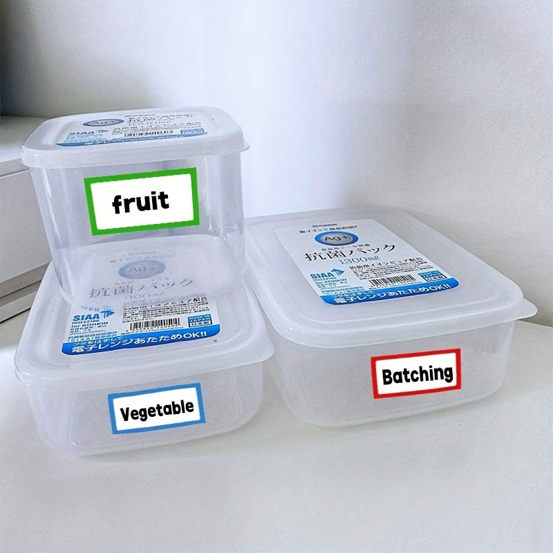 300 Sheets Adhesive Blank Border Refrigerator Labels