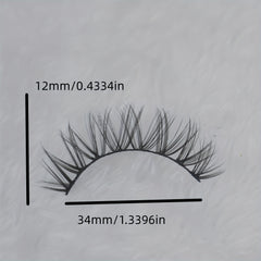 10 Pairs Fluffy Style False Eyelashes Natural Thick Soft False Eyelashes