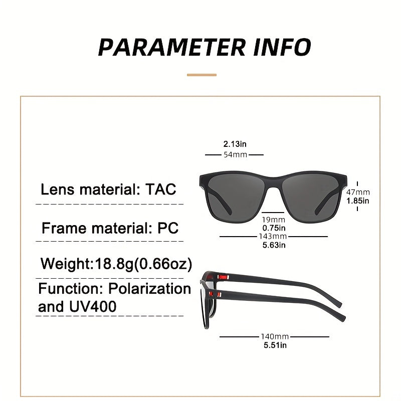 Men's High Polarized Sunglasses Spring Leg Glasses