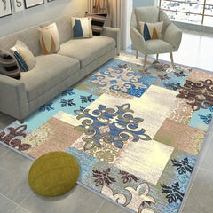 Contemporary Floral Area Rugs Vintage Non-Slip Soft Fiber