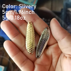 20pcs Polished Fishing Spoon Sea Fishing Lure Casting Bait For Bass Blackfish