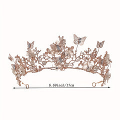 Rhinestone Crown Princess Headband Wedding Prom Hair Accessories