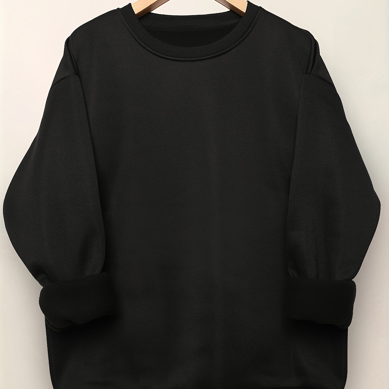 Women's Casual Solid Sweatshirt for Spring & Autumn