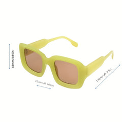 Punk Style Wide Legs Hip hop Sunglasses + Cleaning Cloth + Anti-squeeze Box