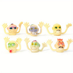 6pcs Halloween Kids Finger Ghost Zombie Finger Toy Props