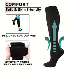 Copper Compression Socks 15-20 mmHg Knee High for Women Men