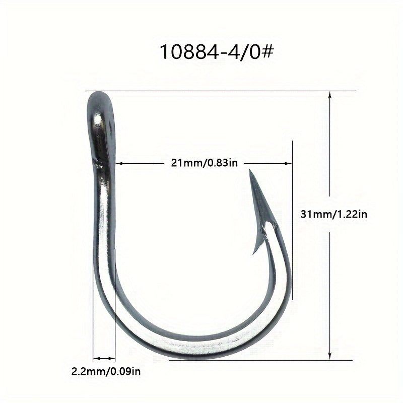 25pcs Stainless Steel Fishing Hook for Sea Fishing