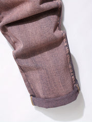 Slim Fit Ripped Jeans Mens Distressed Denim Pants