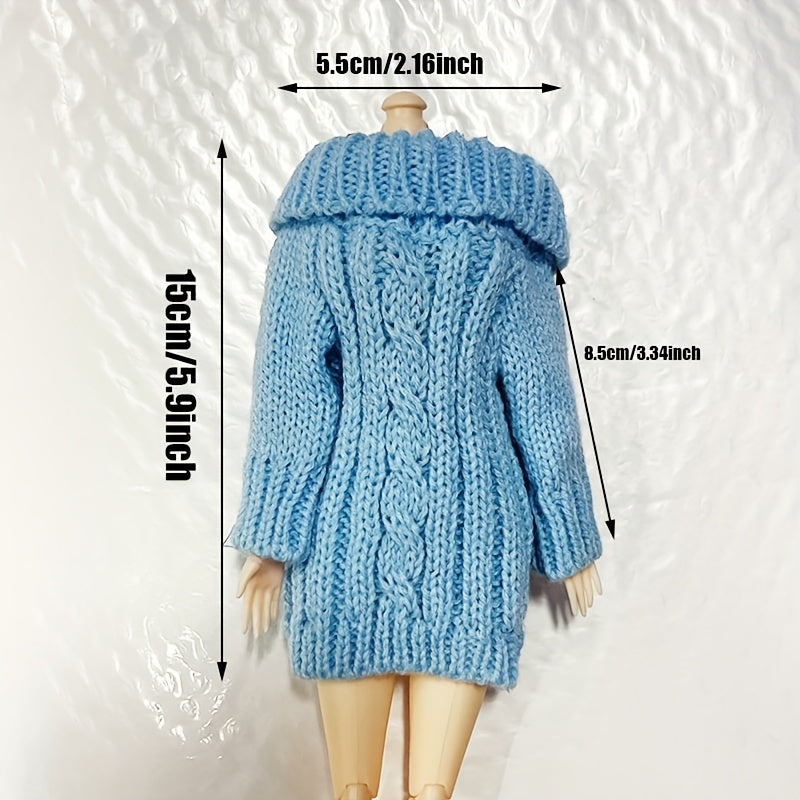 Doll Sweater Skirt Accessories DIY Clothes 1/6 Girl Dress