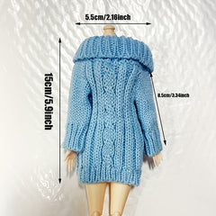 Doll Sweater Skirt Accessories DIY Clothes 1/6 Girl Dress
