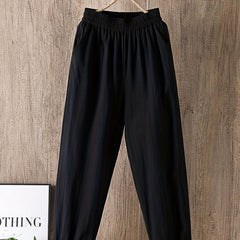 Casual Elastic Waist Jogger Pants