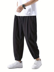 Men's Drawstring Pants Loose Casual Jogger Pants