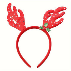 Christmas Headband Snowmen & Reindeer Horns for Old People