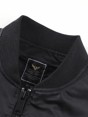 Men's Slim Fit Zip Up Jacket Windproof Motorcycle Jacket
