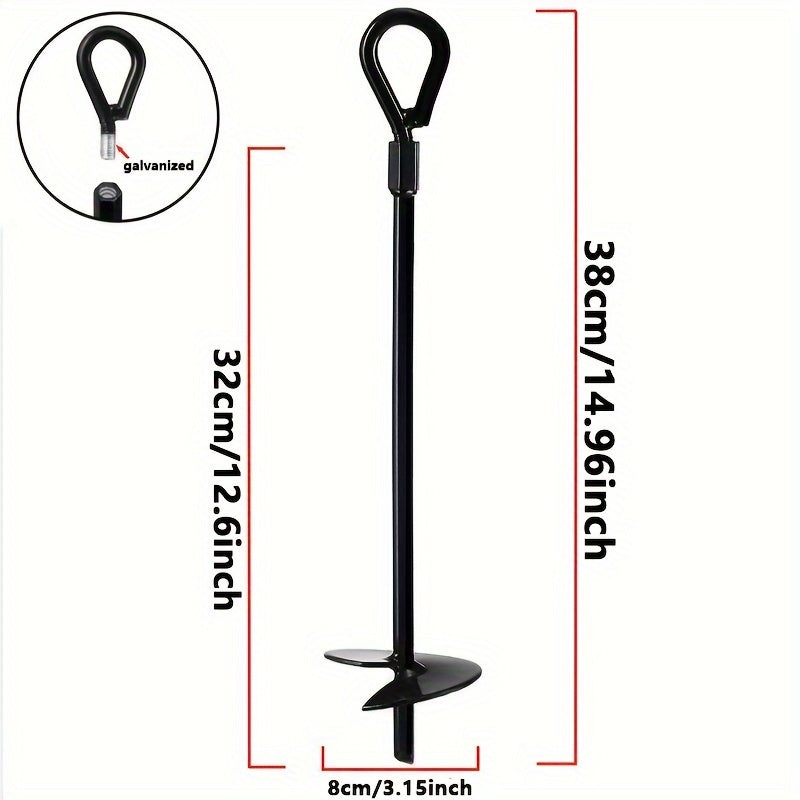 4pcs Tent Ground Anchors Heavy Duty Ground Anchors For Swings Outdoor Camping
