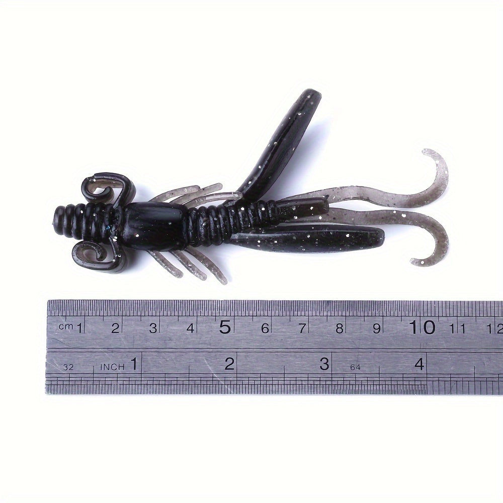 5pcs Shrimp Shape Soft Bait 3.54in