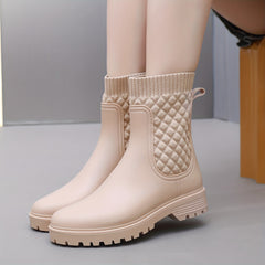 Women's Waterproof Non slip Rain Boots Comfortable Outdoor Shoes