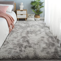 Tie Dye Plush Rug Soft Square Shaggy Rug 47in