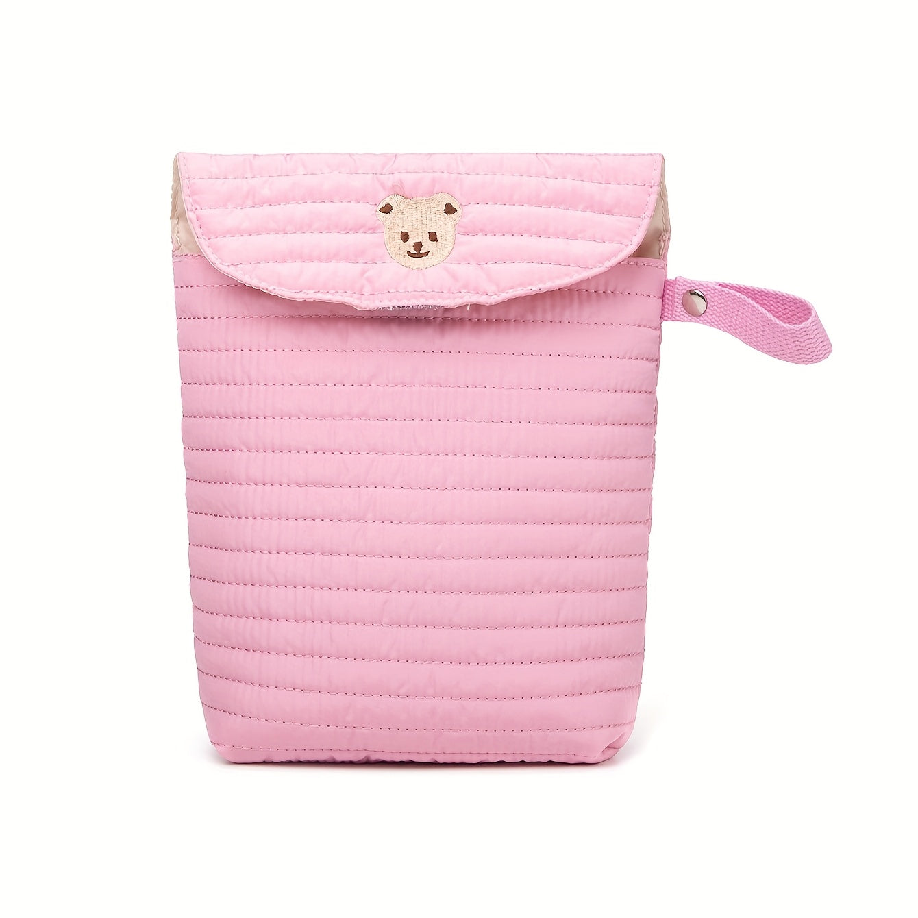 Large Capacity Oxford Cloth Diaper Bag Reusable Mommy Tote with Bear