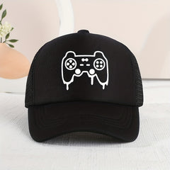 Casual Game Console Mesh Cap Sun Protection Hat for Kids