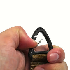 2pcs Nylon Webbing Buckle Carabiner Backpack Hanging Quick Release Keychain