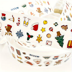 300 Christmas Gift Paper Stickers Cartoon Snowman Elk Navidad Decorations