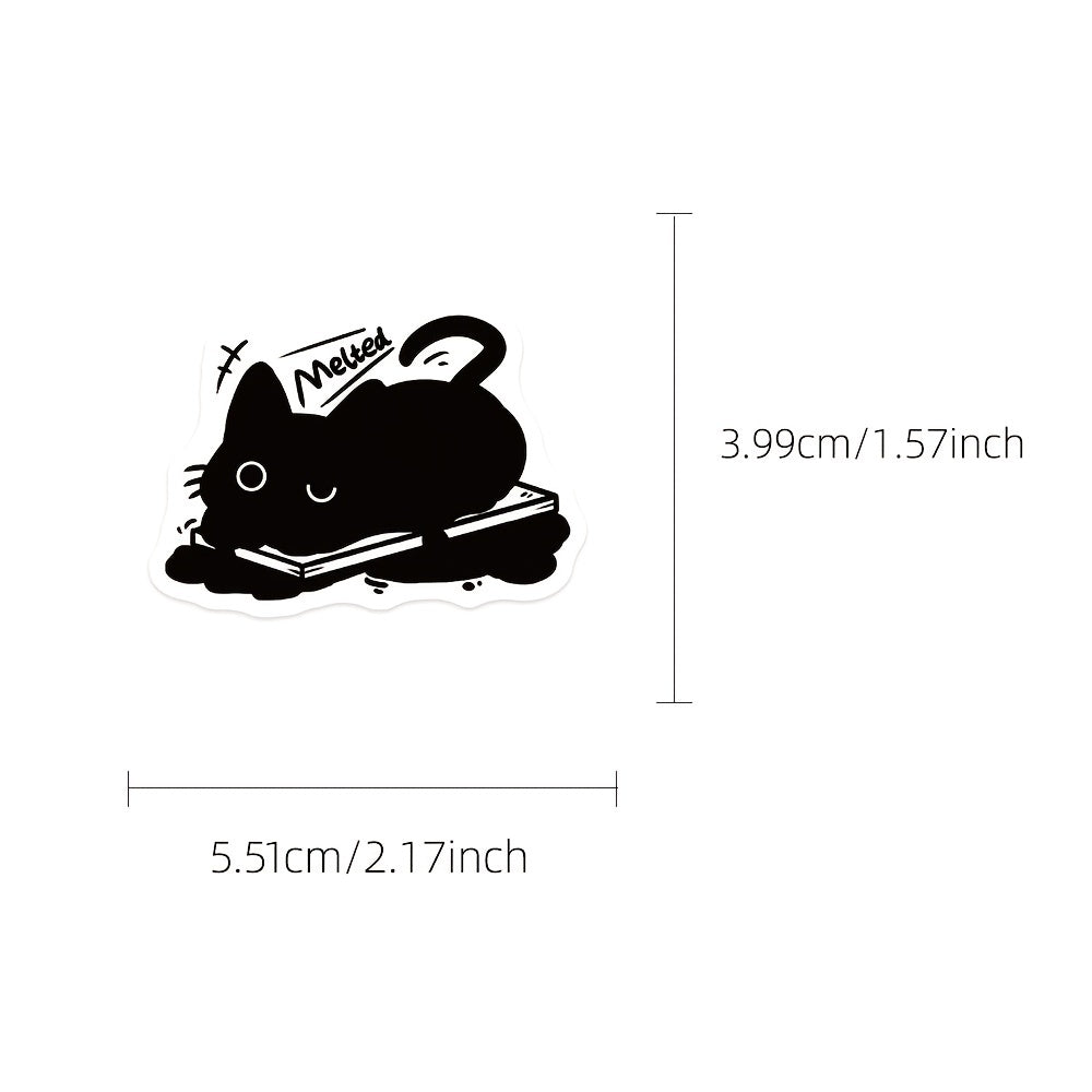 50pcs Cartoon Cat Series Graffiti Stickers Set - DIY Creative Toys