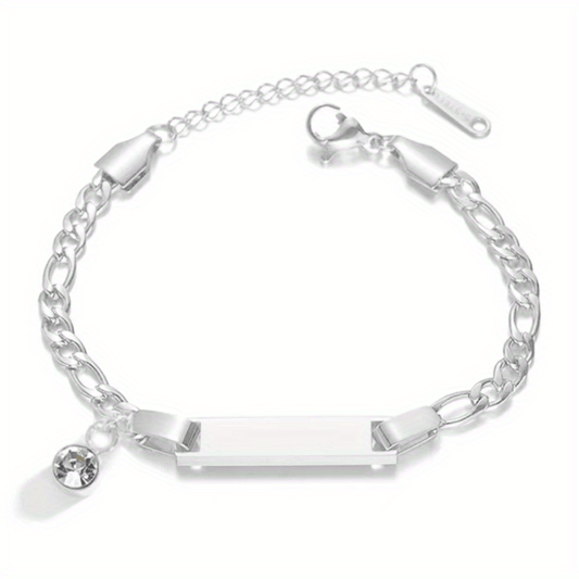 DIY Name Titanium Bracelet for Girls