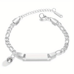 DIY Name Titanium Bracelet for Girls
