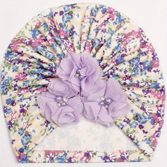 Threaded Print Baby Hat Baby Headscarf Hat