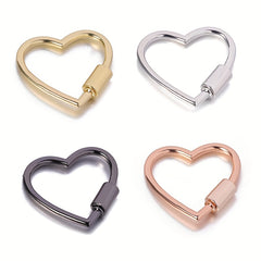 Heart Shape Screw Buckle Alloy Bracelet DIY Backpack Key Ring