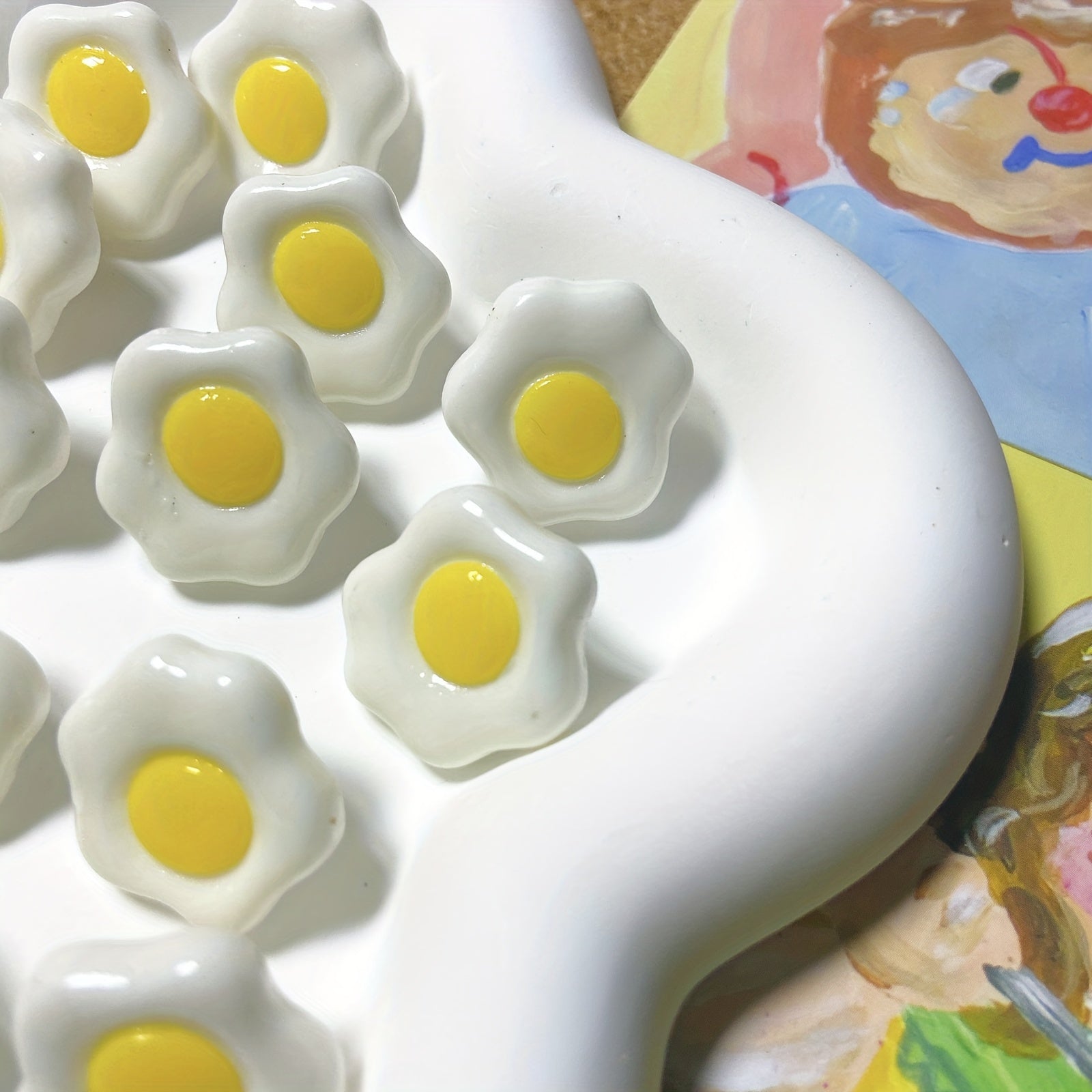 20pcs Egg Shaped Decorative Push Pins Office/Home Organization