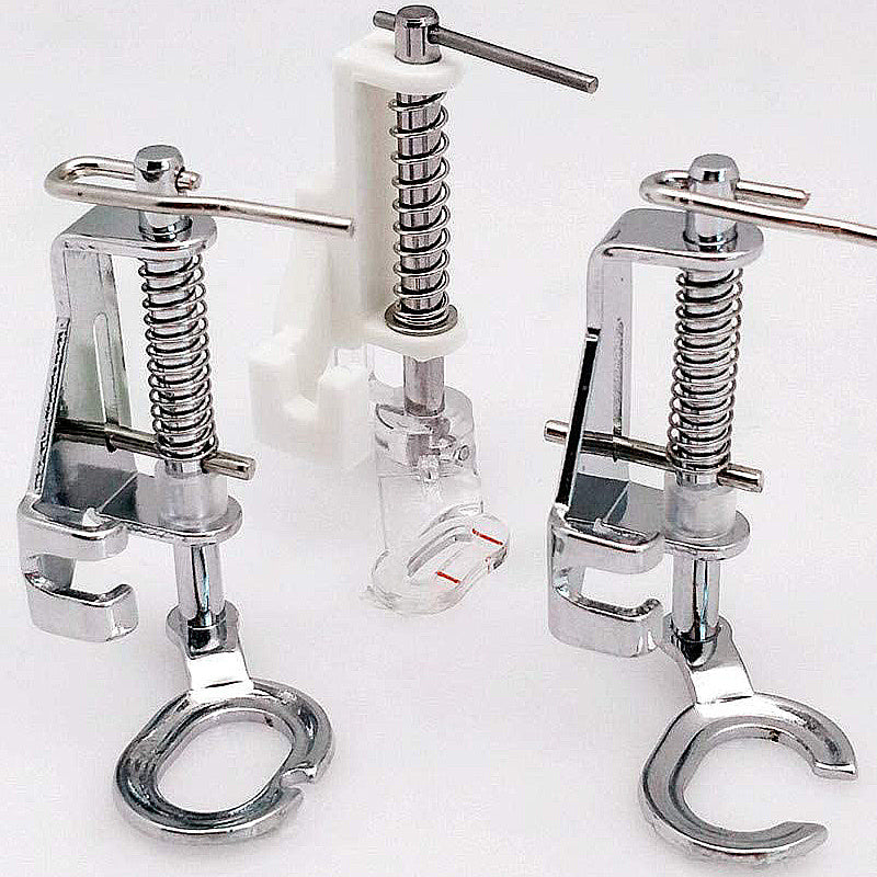 3pcs Embroidery Quilting Spring Presser Foot Fits Most Sewing Machines