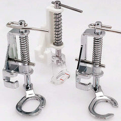 3pcs Embroidery Quilting Spring Presser Foot Fits Most Sewing Machines