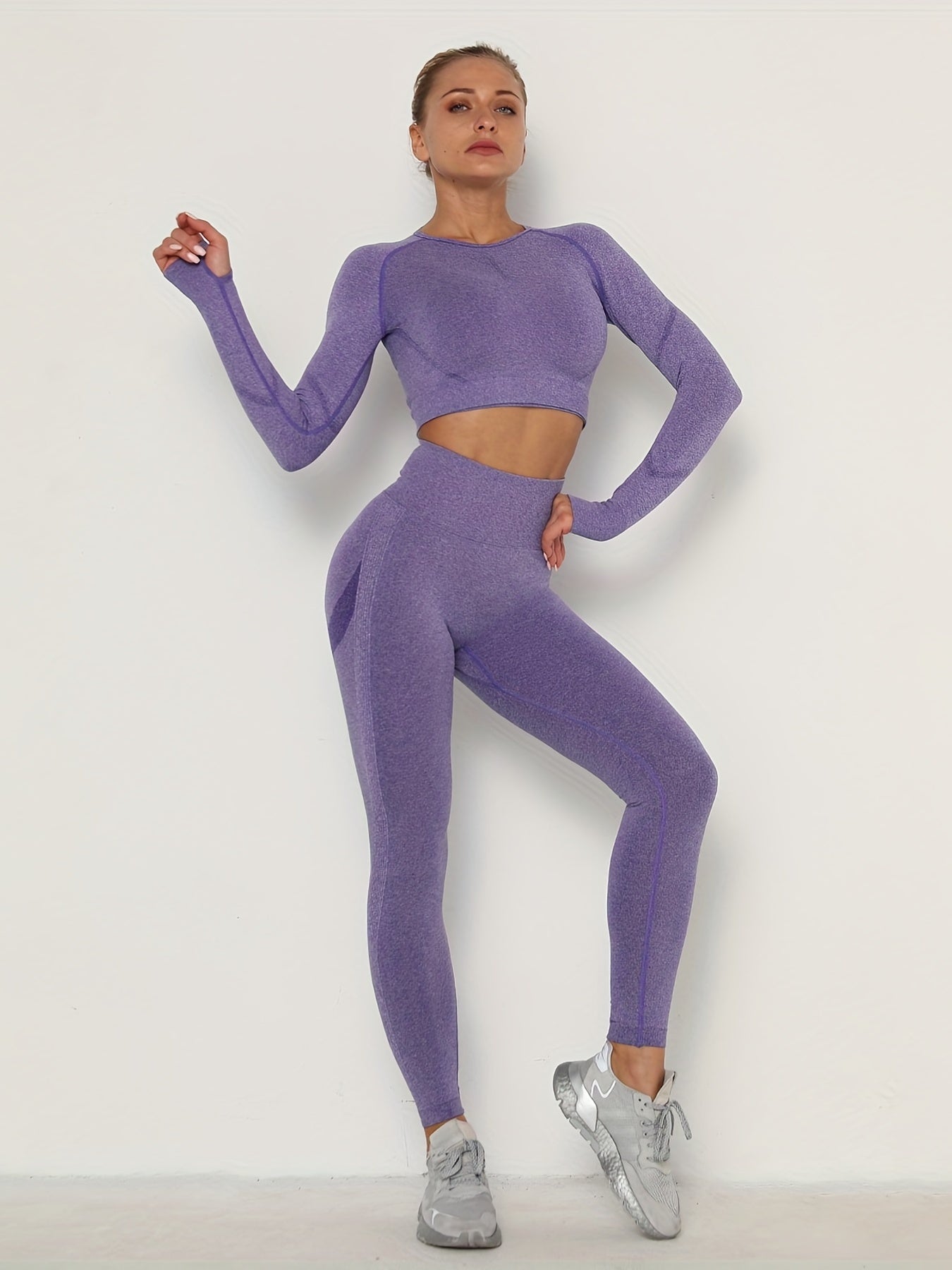 Women's Seamless High Elastic Yoga Running Suit