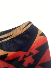 Geometric Print Skinny Leggings Boho Elastic Waist Stretchy Leggings