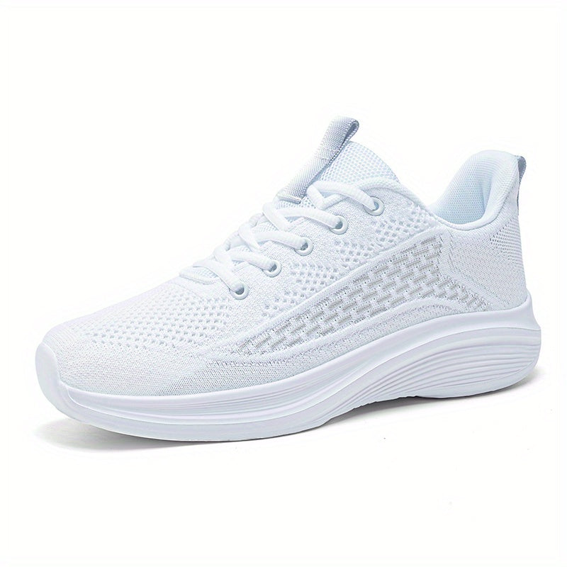 Women's Mesh Lace-Up Sneakers for Outdoor Athletic Fun