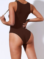 Seamless Sleeveless Bodysuit Sports Fitness Yoga Running Bodysuit