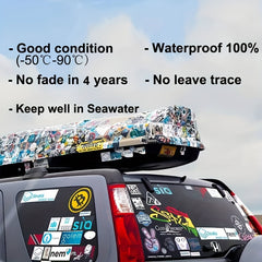 Skull Halloween Stickers Tactical Car Helmet Luggage Decor