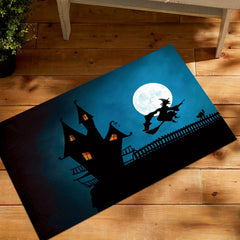Halloween Witch Rug Kitchen Rug Indoor Soft Carpet Mat